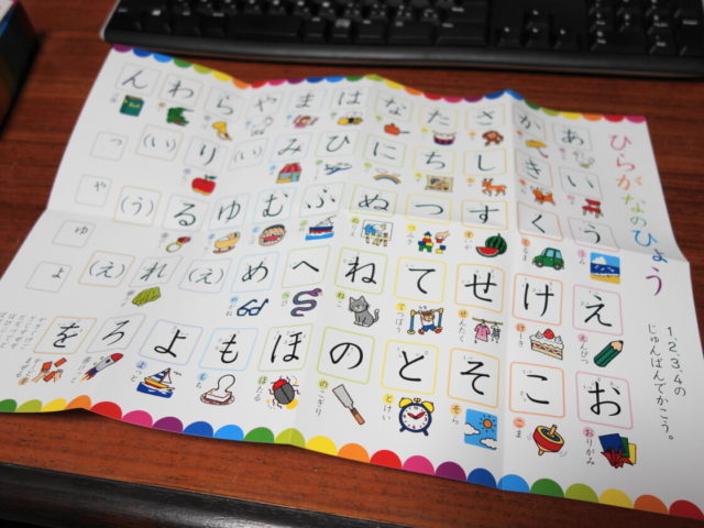 平仮名表