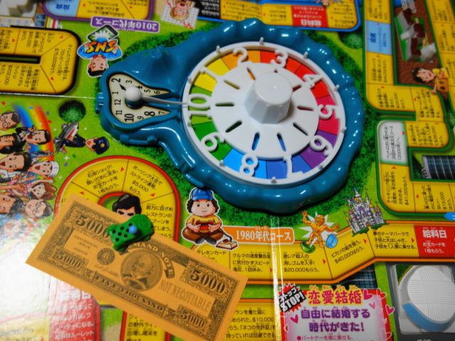 人生ゲーム開始時の様子