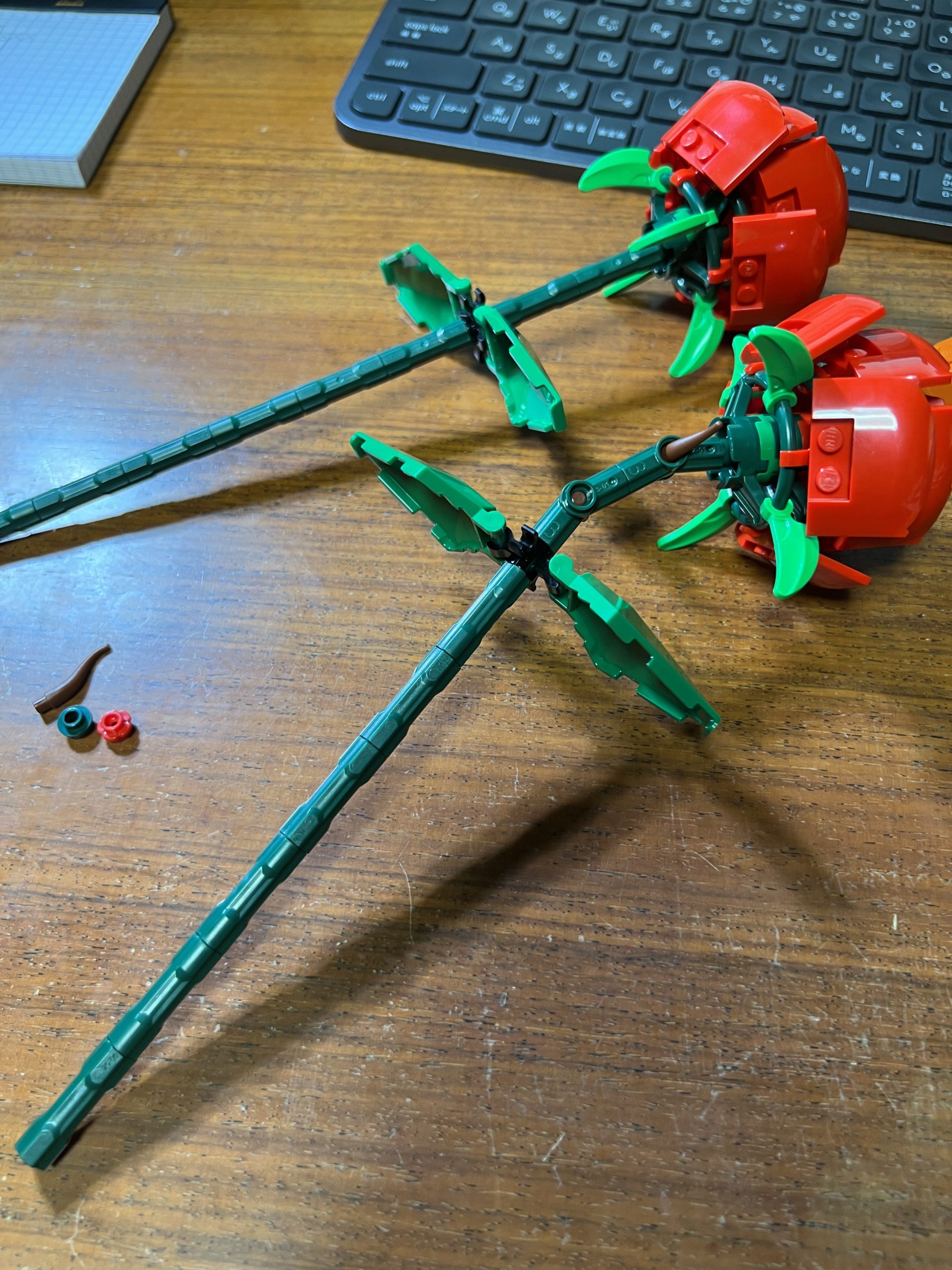 レゴのバラの茎部分